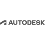 Autodesk logo in grayscale