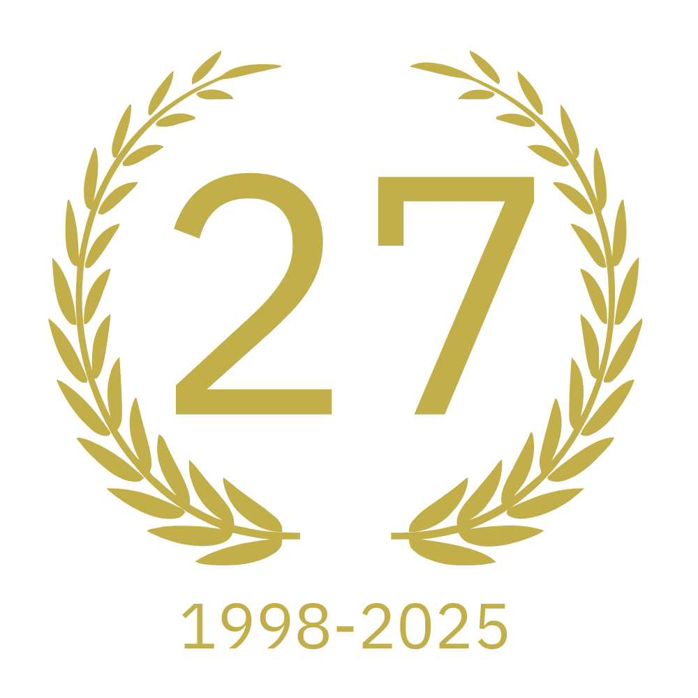 27 years anniversary celebration logo